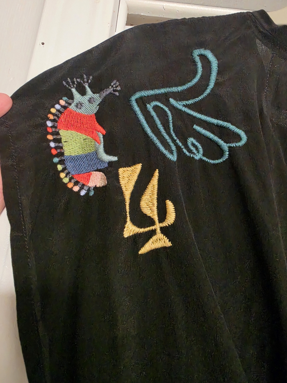 Johnny Was 100% Silk Blouse Sz M - Picture 11 of 14